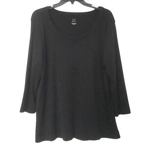 J Jill Perfect Pima 3/4 Sleeve Tee
